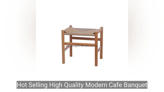 Hot Selling High Quality Modern Cafe Banquet Dining Chair Solid Wood Stool Bar Chair (ZG25-017)