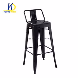 Hot Selling Modern Metal Stackable Club Bar Chair with Back for Sale