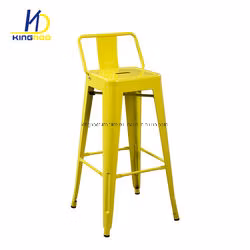 Hot Selling Modern Metal Stackable Club Bar Chair with Back for Sale