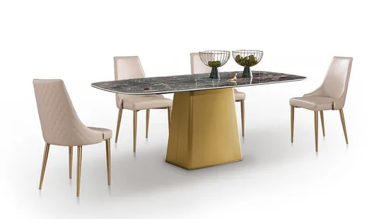 Zhida Home Furniture Dining Furniture Hotel Restaurant Chair Villa Dining Room Solid Wood Leg Leather Armrest Dining Chair for Apartment Project 