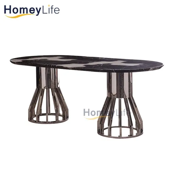 High Quality Modern Marble Top Dining Table and Chairs for Dining Room Furniture 