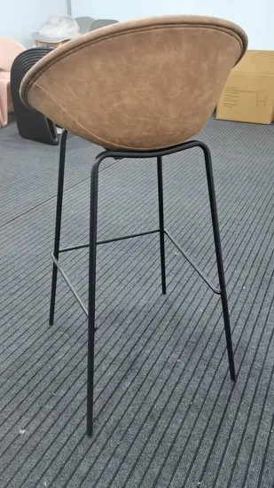 Hot Sell Modern Furniture Fabric Bar Stool Latest Design High Stool Bar Chair Home Furniture Dining Chair 