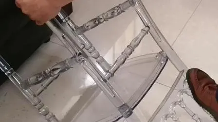 Hot Sell Gold Resin Acrylic Sillas Napoleon Chiavari Bar Chairs 