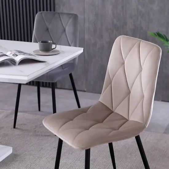 Velvet Fabric Chair Dining Room Sets 