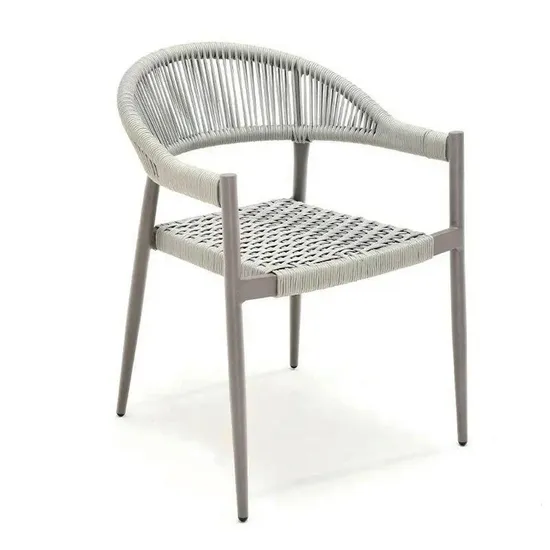 Popular High Quality Plastic Rattan Wicker Stackable Restaurant Chairs Indoor and Outdoor Garden Metal Dinner French Bistro Dining Room Chair 