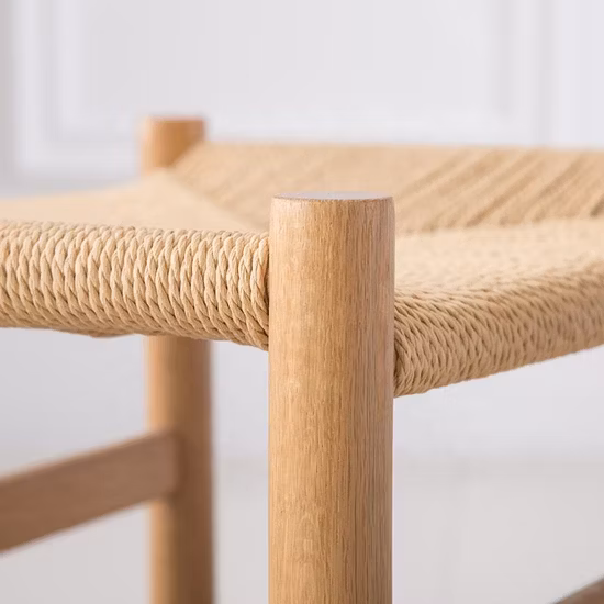 Hot Selling High Quality Modern Cafe Banquet Dining Chair Solid Wood Stool Bar Chair (ZG25