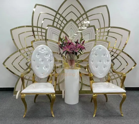Modern Design Banquet Wedding Party Event Stainless Steel Metal Frame Armrest Dining Chair 
