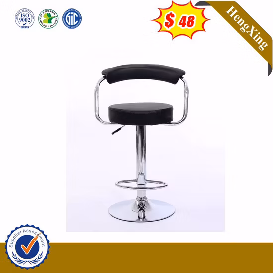 Foshan Furniture Wooden Dining Chair Styling Rotating Bar Coffee Leather Chair