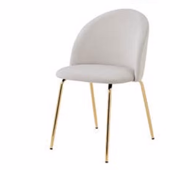 High Quality Simple Design Velvet Fabric Chair for Dining