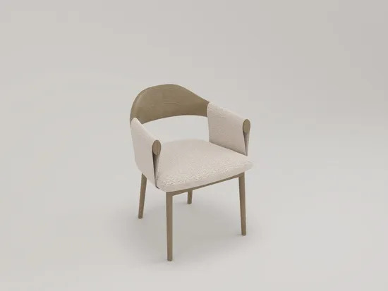 Modern Restaurant Dining Room Armrest Best Quality Wooden Grey Oak Antique Dining Chairs 