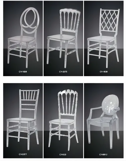 Transparent Plastic Chair with Armrest Acrylic Dining Chair 