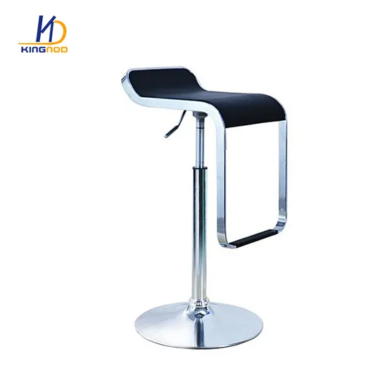 Hot Selling Adjustable Height Modern Swivel Chromed Base High Counter Bar Chair 