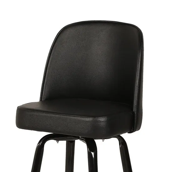Metal Chrome Bar Stool Casino Chair with Swivel Bucket Seat Dining Furniture 