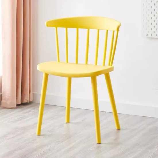 Plastic Household Modern Simple Nordic Dining Chair Cafe Creative Backrest Windsor Chair 