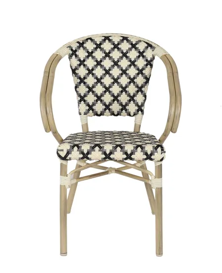 Modern Hotel Color Commercial Outdoor Restaurant Dining PE Rattan Chair 