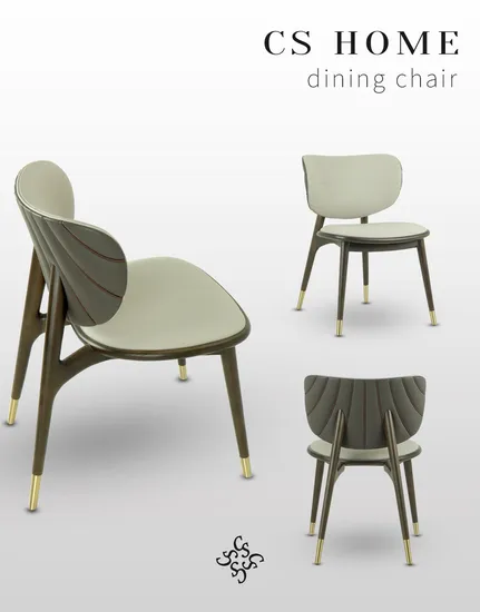 OEM Hotel Modern Furniture Fabric Dining Chair Metal Frame Legs PVC Living Room Chairs 