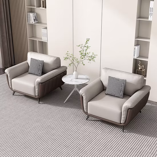 Modern Simple Design Hotel Home 3 Seaters Living Room Furniture Sectional Leather Couch Sofa