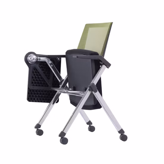 Fashionable and Comfortable Rotating Table and Chair for School Dining Room Training Guest Office Chair with Writing Board Training Chair