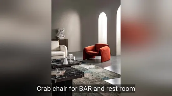 Le Club Chair Modern Fabric Single Leisure Lounge Arm Chair Designer Accent Chair for Home Furniture Bar and Lobby 