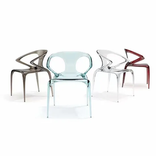 Transparent Acrylic Event Party Dining Casting Acrylic Armrest Wedding Chair 