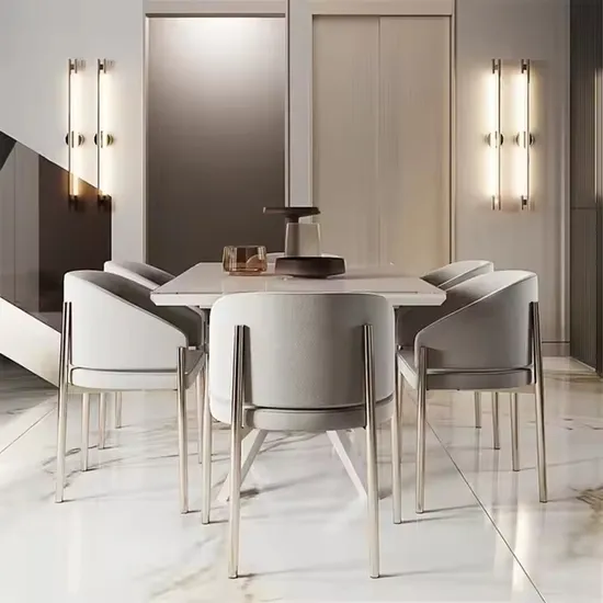 Italian Style Furniture Fabric Luxury Restaurant Home Hotel Dining Chair 