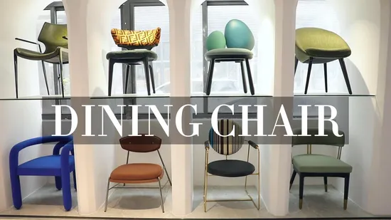 Modern Restaurant Furniture Set Solid Wood PU Leather Dining Room Restaurant Cafe Dining Stool Chair 
