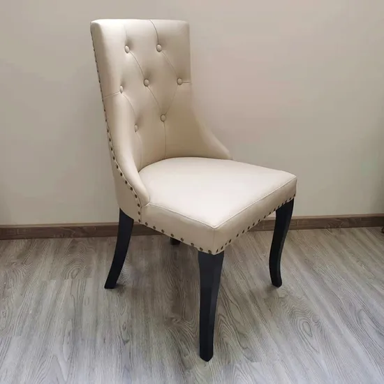 Modern Elegant PU Leather Upholstered Dining Chairs for Dining Room Bedroom Restaurant 