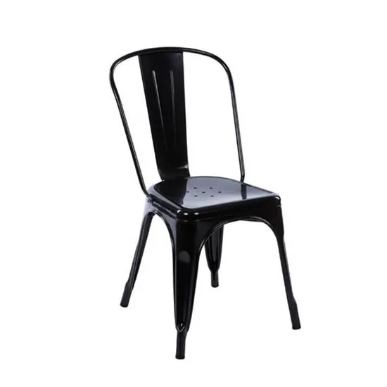 Best Selling Restaurant Industrial Rustic Metal Chair with Wood Seat for Bar 
